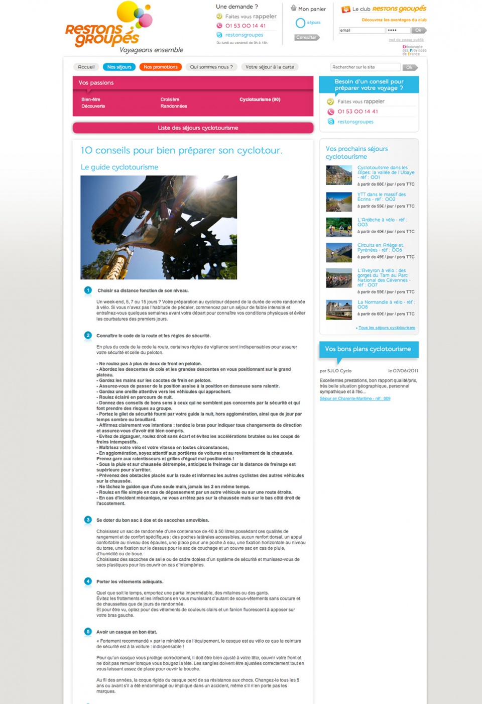 Site Restons Groupés